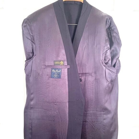 MENS BLAZER CHARCOAL 100% WORSTED WOOL S-42R - Picture 4 of 5